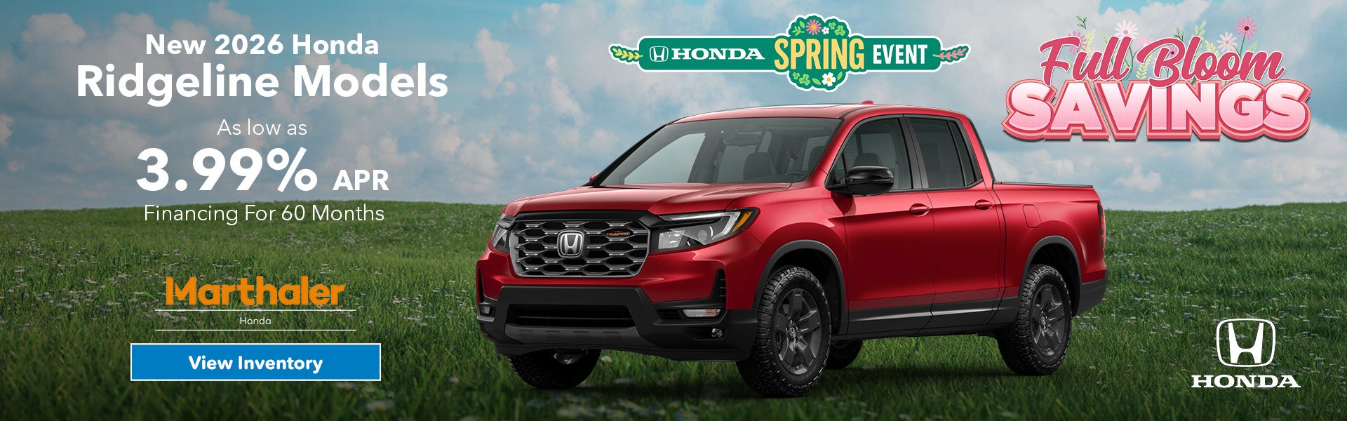 New 2026 Honda Ridgeline Models