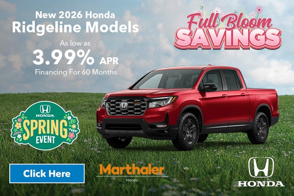 New 2026 Honda Ridgeline Models