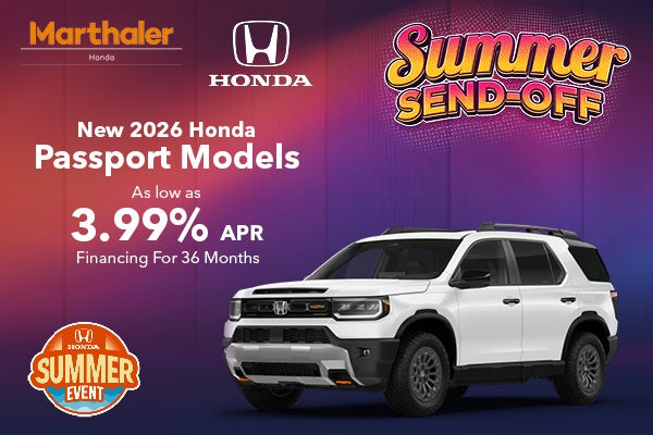 New 2026 Honda Passport Models