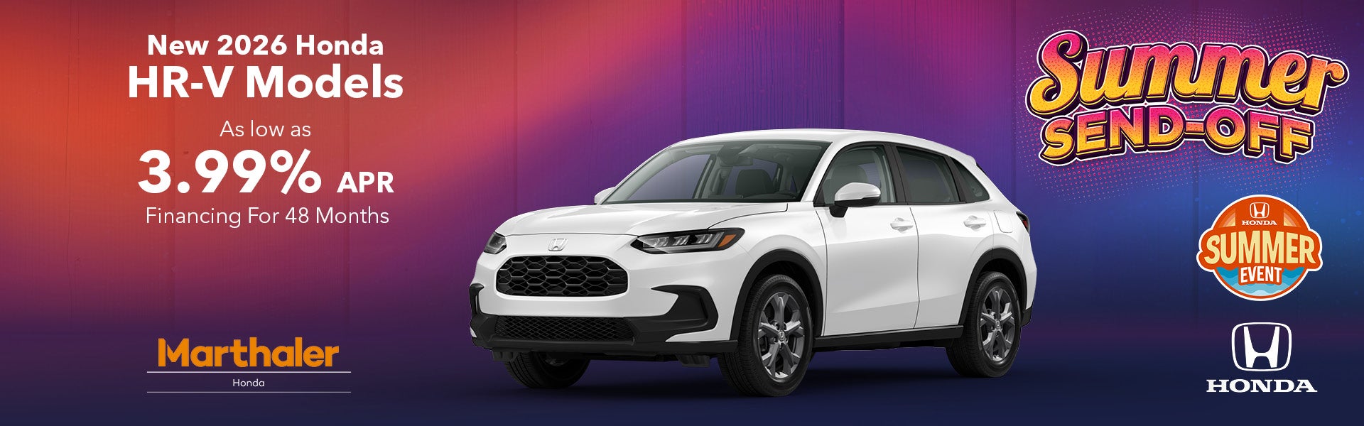 New 2026 Honda HR-V Models