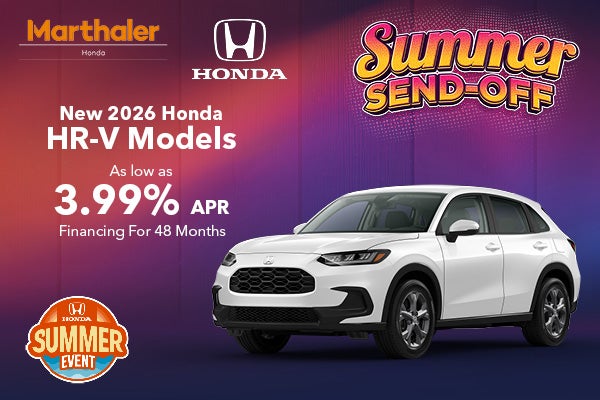 New 2026 Honda HR-V Models