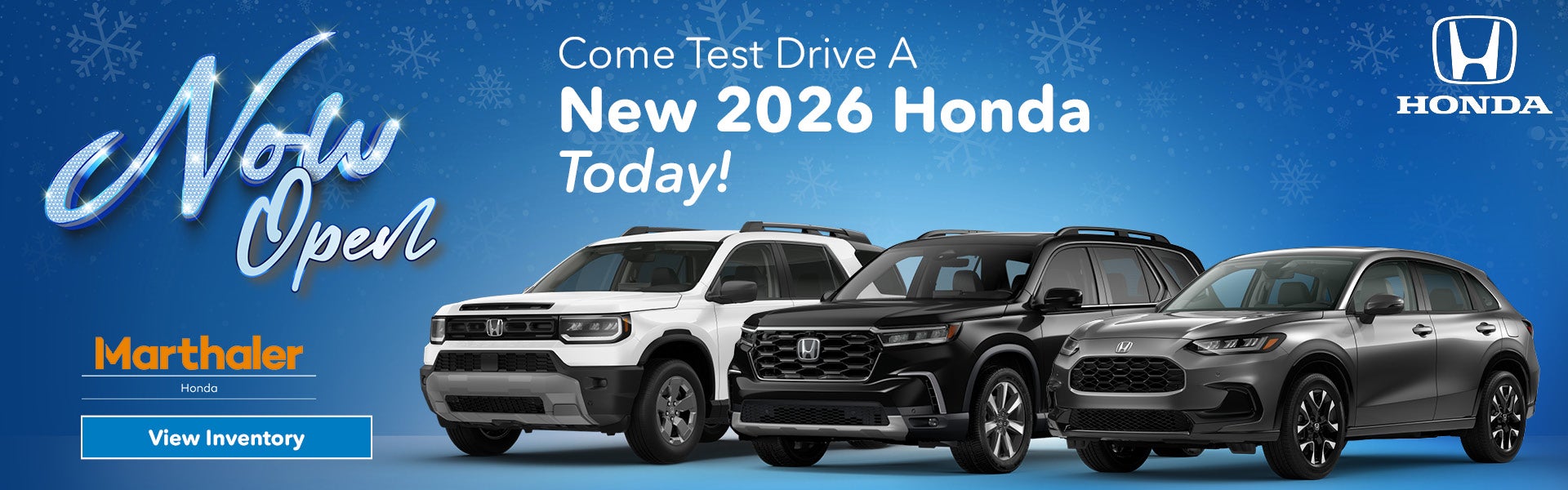 Come test drive a 2026