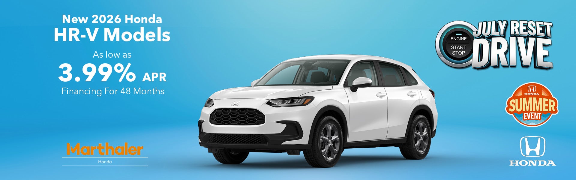 New 2026 Honda HR-V Models