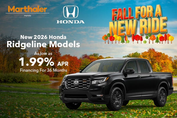 New 2026 Honda Ridgeline Models
