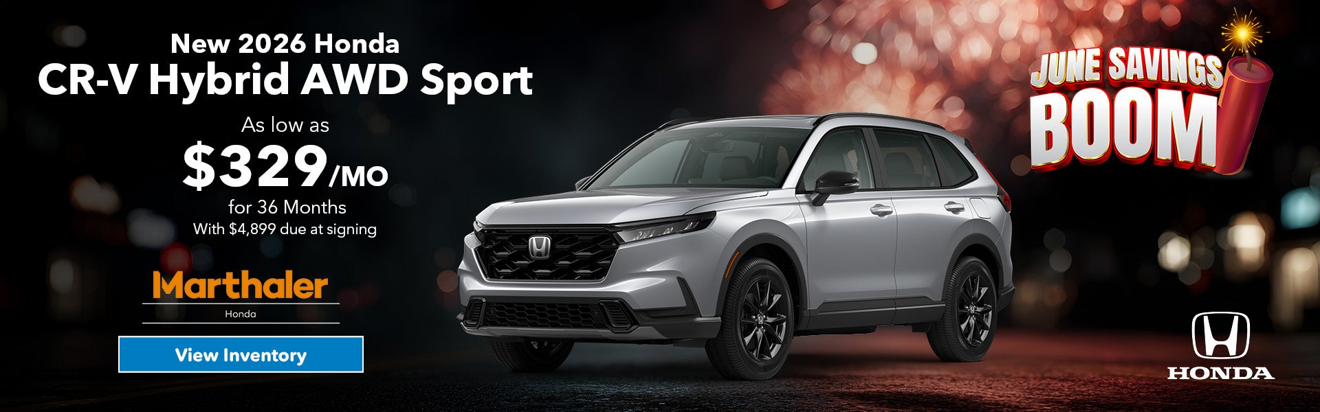 New 2026 Honda CR-V Hybrid AWD Sport