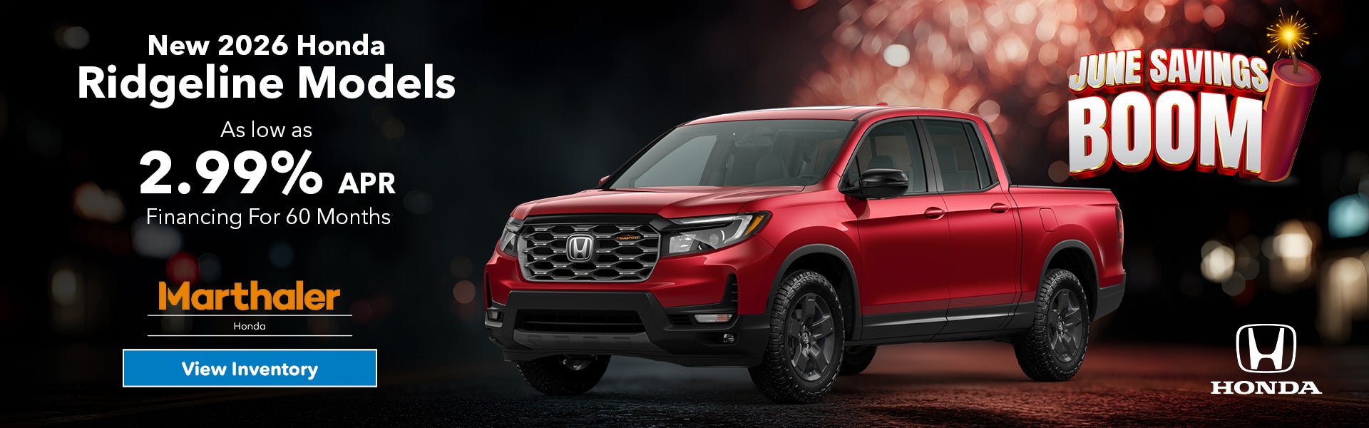 New 2026 Honda Ridgeline Models